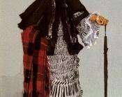 詹姆斯蒂索 - A Lady In A Black And White Dress